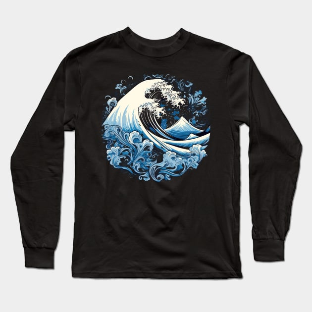 Riding the waves and catching some serious style with my Billabong wardrobe Long Sleeve T-Shirt by Pixel Poetry